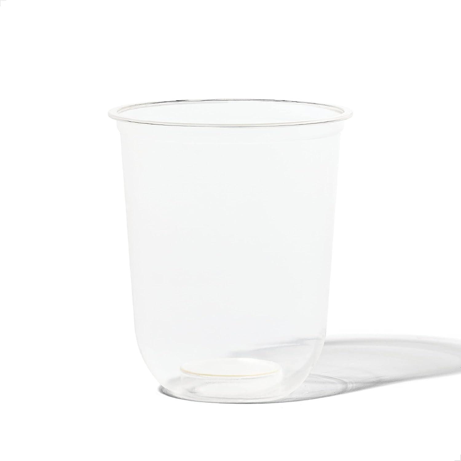 imageTOSSWARE NATURAL Arc  Plant Based Clear Cold Cups 12 oz  Plastic Alternative for Parties Bachelorettes Weddings  Recyclable  Set of 50Set of 50