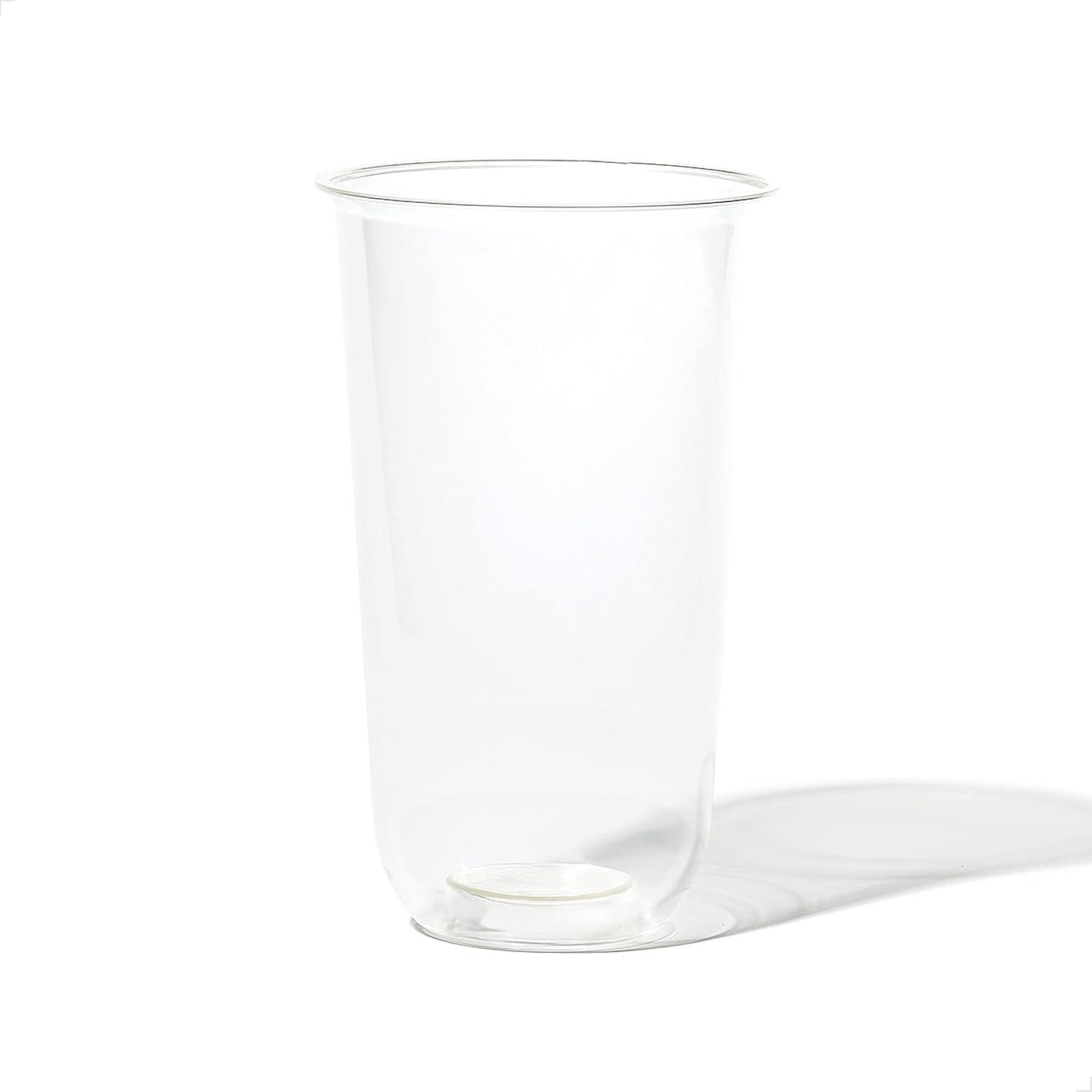 imageTOSSWARE NATURAL Arc  Plant Based Clear Cold Cups 12 oz  Plastic Alternative for Parties Bachelorettes Weddings  Recyclable  Set of 50Set of 50