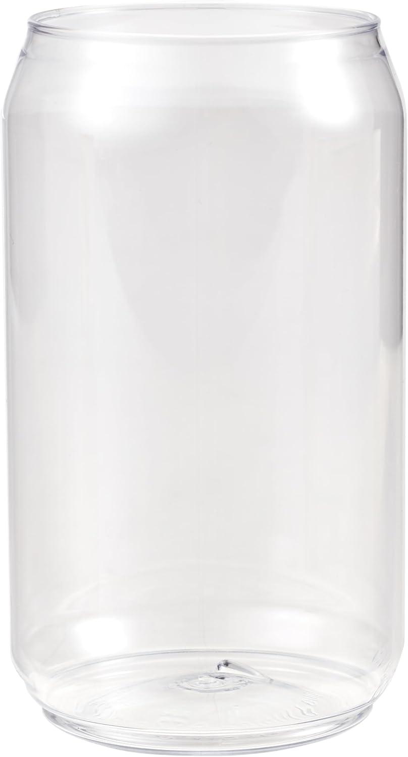 imageTOSSWARE POP 12oz SET OF 12 Premium Quality Recyclable Unbreakable ampamp Crystal Clear Plastic Beer Can 12 Count Pack of 112 Ounces