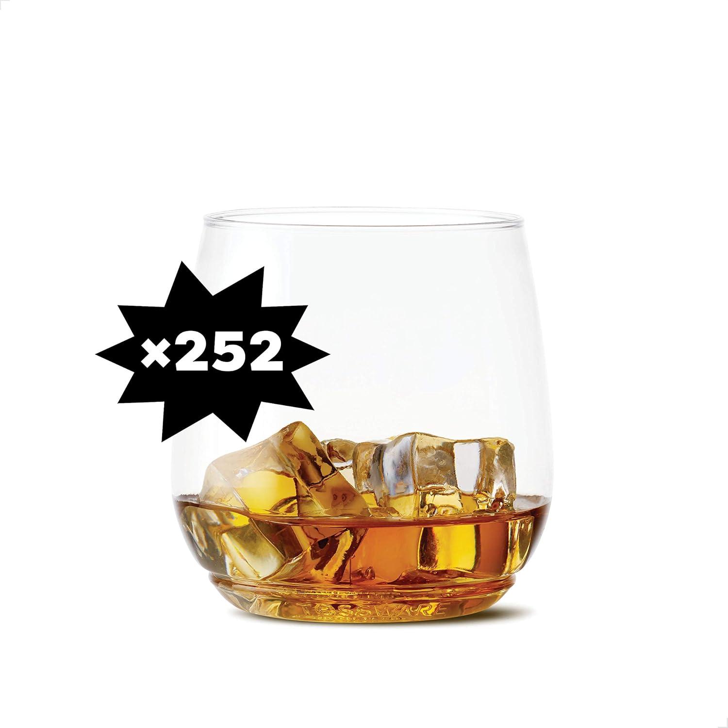 imageTOSSWARE POP 12oz Vino Jr Set of 12 Premium Quality Recyclable Unbreakable ampamp Crystal Clear Plastic Cocktail 12 Count Pack of 1 Whiskey GlassesSET OF 252