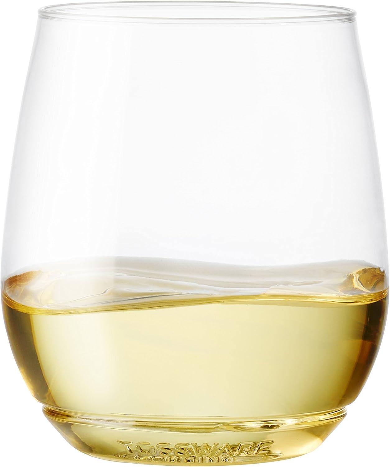 imageTOSSWARE POP 14oz Vino SET OF 12 Recyclable Unbreakable ampamp Crystal Clear Plastic Wine Glasses 12 Count Pack of 114 Ounces