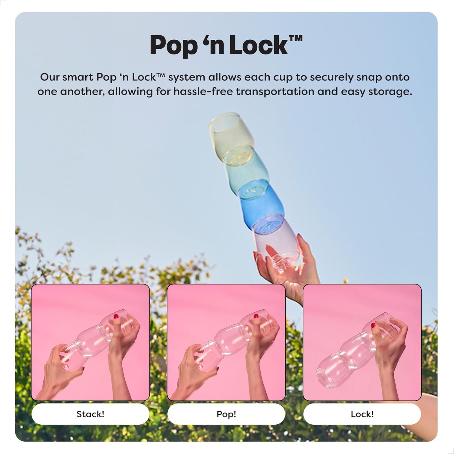 imageTOSSWARE POP 18oz Pint SET OF 12 Premium Quality Recyclable Unbreakable ampamp Crystal Clear Plastic Beer Glasses 12 Count Pack of 148 Count Pack of 1