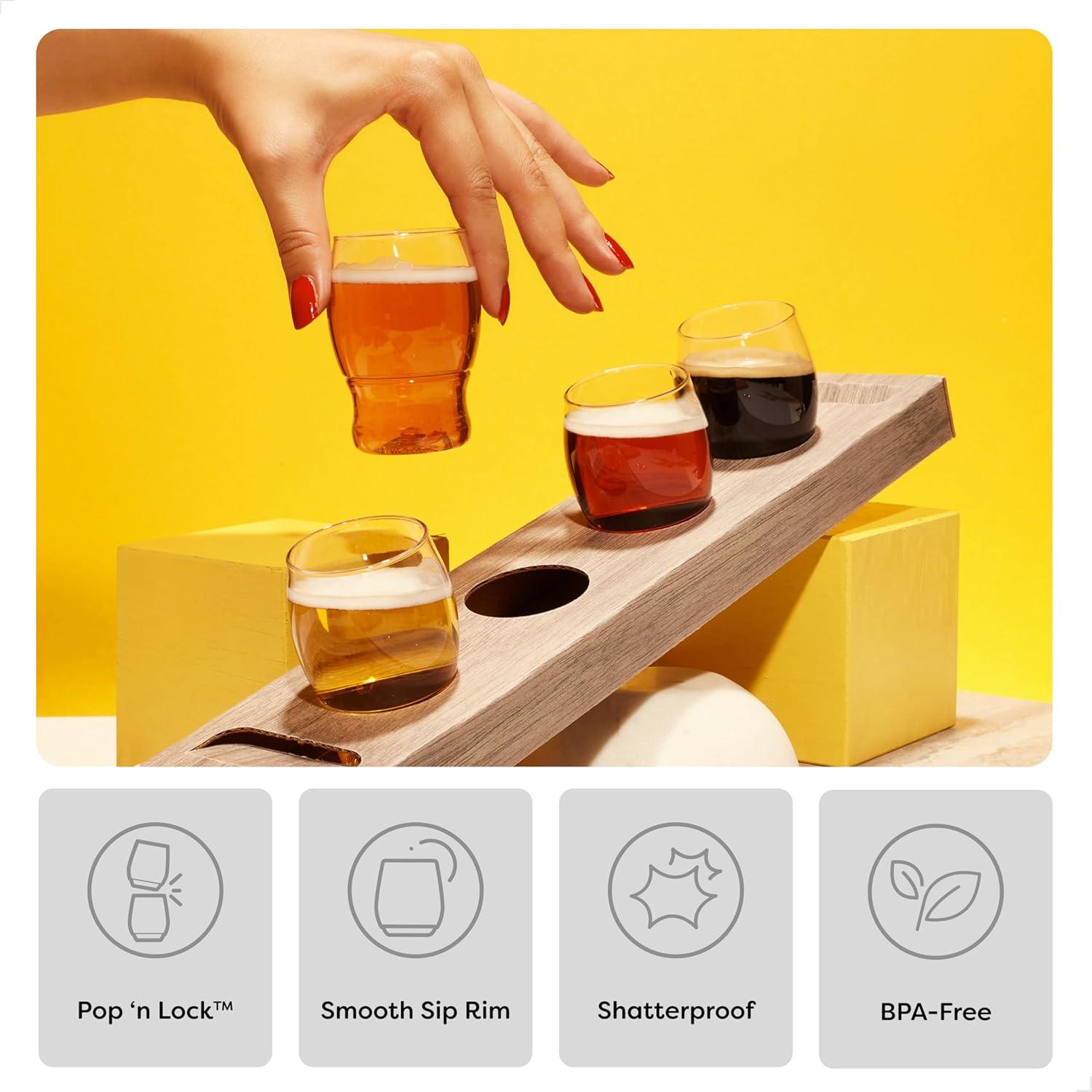 imageTOSSWARE POP 4oz Taster SET OF 12 Premium Quality Recyclable Unbreakable ampamp Crystal Clear Plastic Shot Glass 12 Count Pack of 1SET OF 252