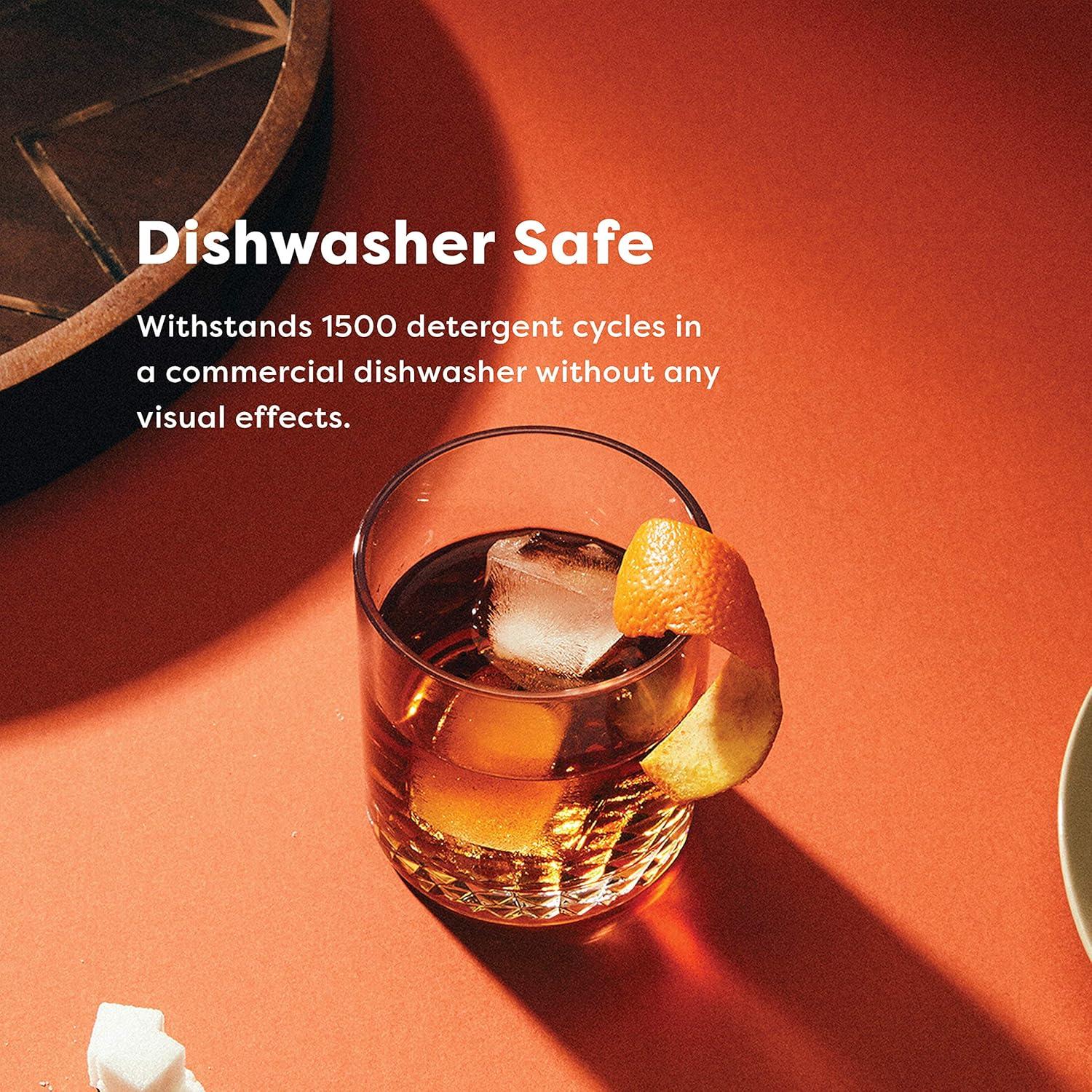 imageTOSSWARE RESERVE 12oz Old Fashion SET OF 4 Premium Quality Tritan Dishwasher Safe ampamp Heat Resistant Unbreakable Plastic Whiskey Glasses4 Count Pack of 2