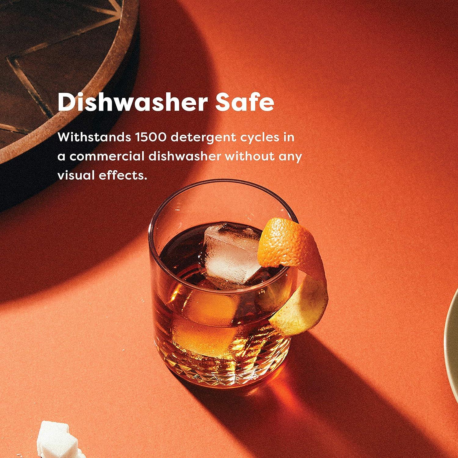 imageTOSSWARE RESERVE 12oz Old Fashion SET OF 4 Premium Quality Tritan Dishwasher Safe ampamp Heat Resistant Unbreakable Plastic Whiskey Glasses4 Count Pack of 1