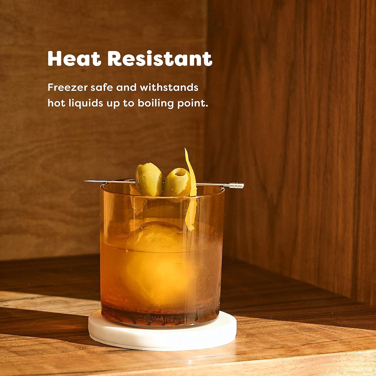 imageTOSSWARE RESERVE 12oz Old Fashioned  Color Series SET OF 4 Premium Quality Tritan Dishwasher Safe ampamp Heat Resistant Unbreakable Plastic Whiskey Glasses