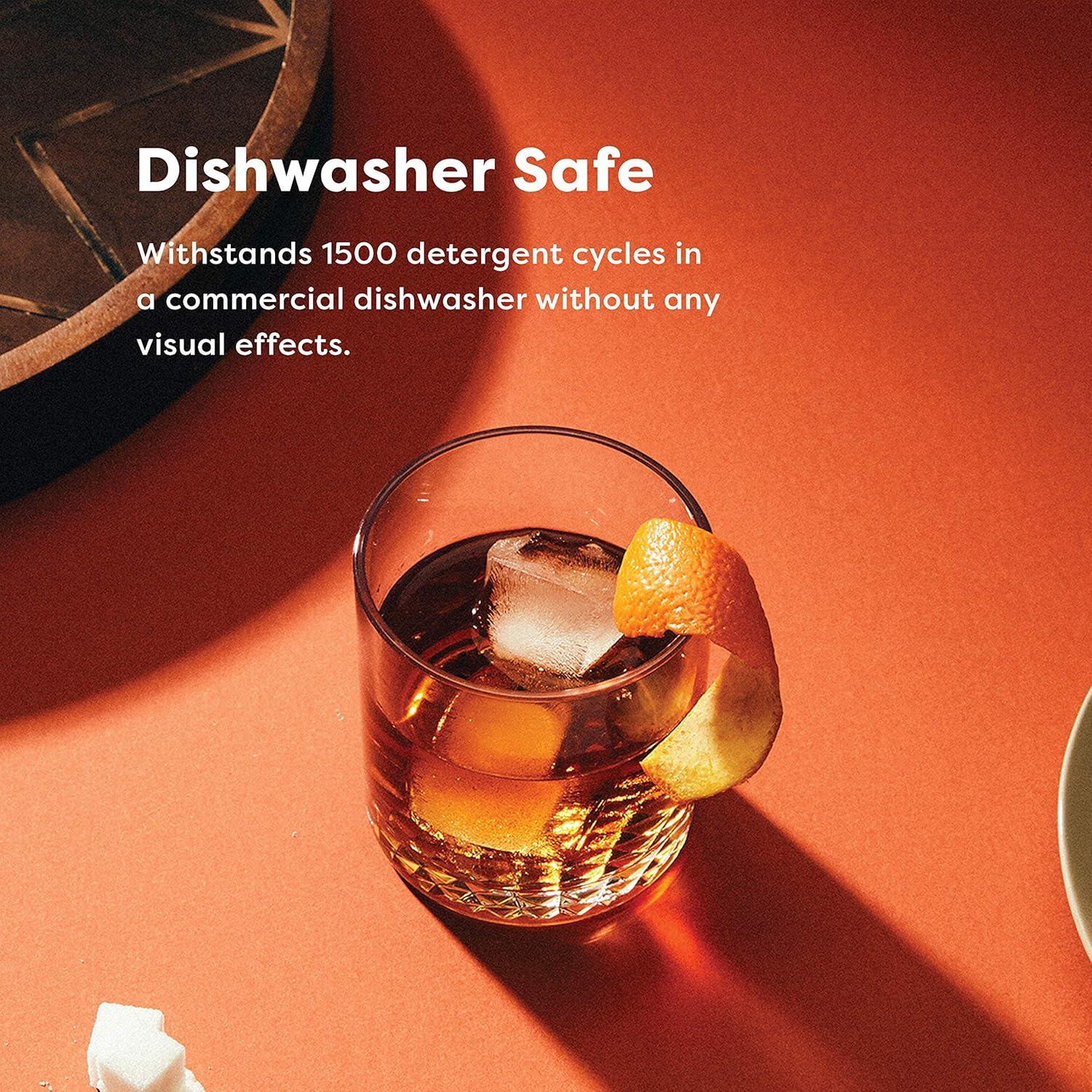 imageTOSSWARE RESERVE 12oz Stacking Double Old Fashioned SET OF 4 Premium Quality Tritan Dishwasher Safe ampamp Heat Resistant Unbreakable Plastic Old Fashioned Glasses ClearSet of 24