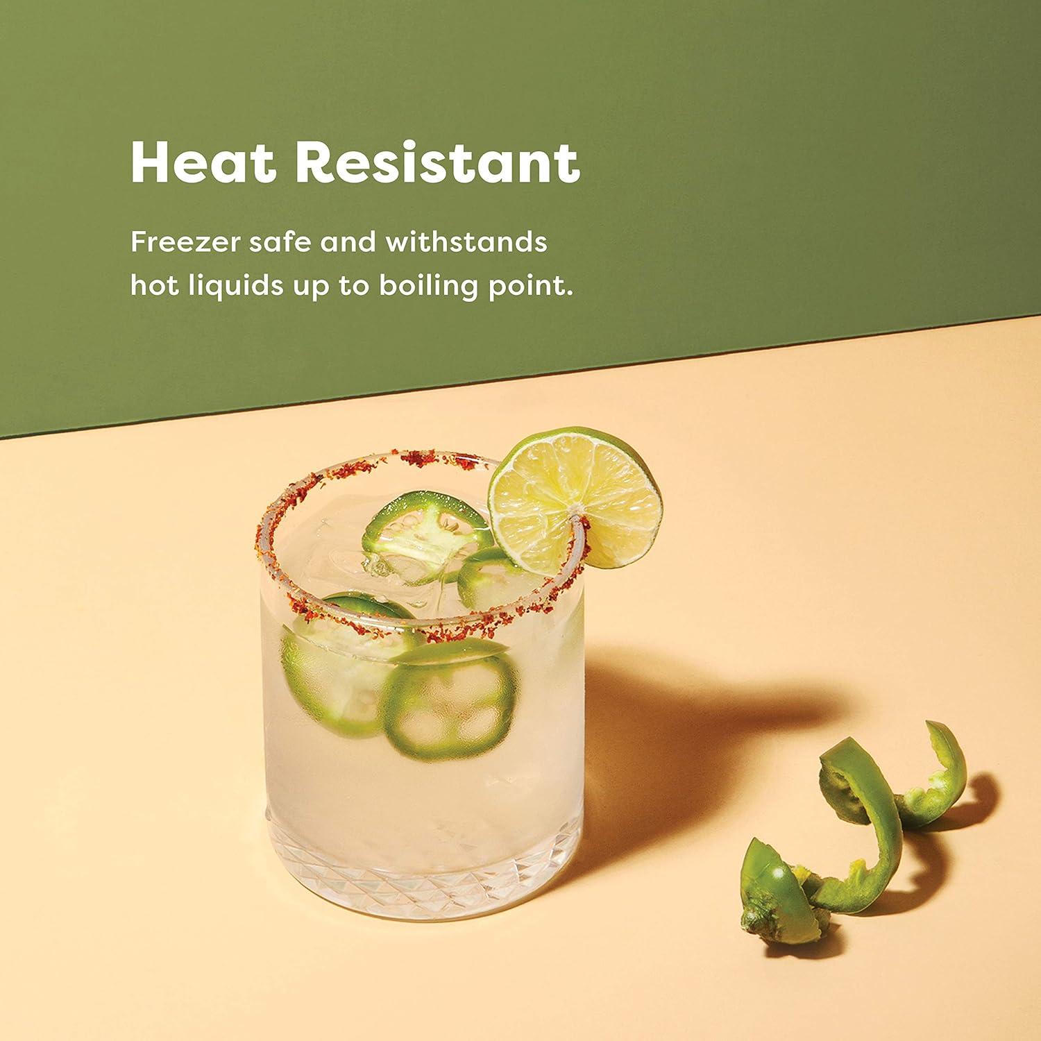 imageTOSSWARE Reserve 14oz Highball Set of 4 Premium Quality Tritan Dishwasher Safe ampamp Heat Resistant Unbreakable Plastic Cocktail Glasses 4 Count Pack of 1 Clear4 Count Pack of 1