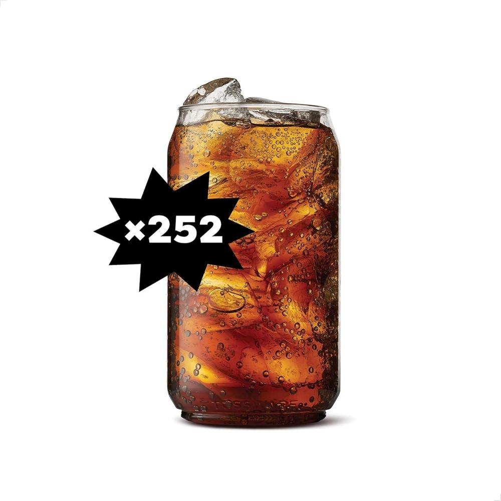 imageTOSSWARE POP 12oz SET OF 12 Premium Quality Recyclable Unbreakable ampamp Crystal Clear Plastic Beer Can 12 Count Pack of 1SET OF 252