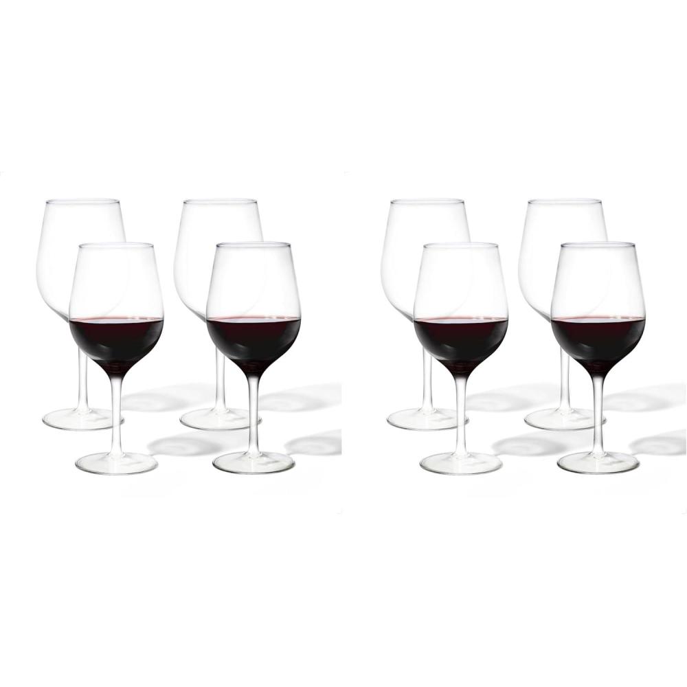 imageTOSSWARE RESERVE 16oz Wine SET OF 24 Premium Quality Tritan Dishwasher Safe ampamp Heat Resistant Unbreakable Plastic Cocktail Glasses Stemmed4 Count Pack of 2