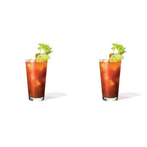 TOSSWARE 14oz Stacking Tall SET OF 4, Premium Quality, Tritan Dishwasher Safe & Heat Resistant Unbreakable Plastic Highball Glasses, Clear(Set of 4 (Pack of 2))