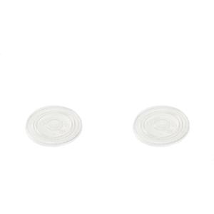 TOSSWARE NATURAL Flat Lid With Straw Slot Set of 50 – Plant Based 96mm Lids for Cold Cups – Plastic Alternative Straw Lids – Clear Flat Lids – Fits 10, 12, 16, 20 & 24oz Cups(Set of 50)