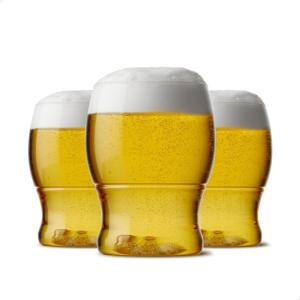 TOSSWARE POP 12oz Pint Jr, Premium Quality, Recyclable, Unbreakable & Crystal Clear Plastic Beer Glasses, Set of 12(12 Ounces)