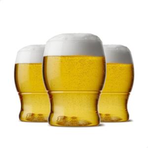 TOSSWARE POP 12oz Pint Jr, Premium Quality, Recyclable, Unbreakable & Crystal Clear Plastic Beer Glasses, Set of 12(48 Count (Pack of 1))