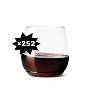 TOSSWARE POP 12oz Vino Jr Set of 12, Premium Quality, Recyclable, Unbreakable & Crystal Clear Plastic, Cocktail, 12 Count (Pack of 1), Whiskey Glasses(SET OF 252)