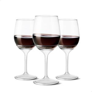 TOSSWARE POP 14oz Stemmed Vino SET OF 12, Premium Quality, Recyclable, Unbreakable & Crystal Clear Plastic Wine Glasses, 12 Count (Pack of 1)(12 Count (Pack of 1))