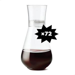TOSSWARE POP 28oz Set of 72, Premium Quality, Recyclable, Unbreakable & Crystal Clear Plastic Aerating Decanters