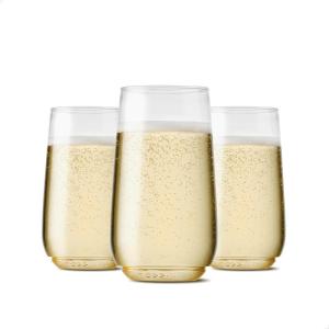TOSSWARE POP 6oz Flute Jr SET OF 12, Premium Quality, Recyclable, Unbreakable & Crystal Clear Plastic Champagne Glasses, 12 Count (Pack of 1)(12 Count (Pack of 1))