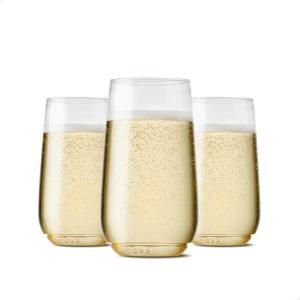 TOSSWARE POP 6oz Flute Jr SET OF 12, Premium Quality, Recyclable, Unbreakable & Crystal Clear Plastic Champagne Glasses, 12 Count (Pack of 1)(Set of 252)