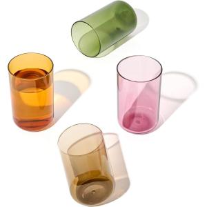 TOSSWARE RESERVE 10oz Tumbler – Color Series SET OF 4, Premium Quality, Tritan Dishwasher Safe & Heat Resistant Unbreakable Party Cups