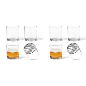 TOSSWARE RESERVE 12oz Old Fashion SET OF 4, Premium Quality, Tritan Dishwasher Safe & Heat Resistant Unbreakable Plastic Whiskey Glasses(4 Count (Pack of 2))