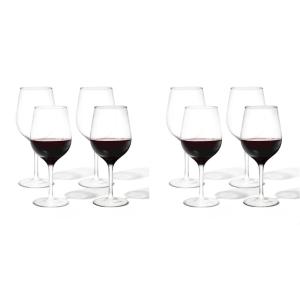 TOSSWARE RESERVE 16oz Wine SET OF 24, Premium Quality, Tritan Dishwasher Safe & Heat Resistant Unbreakable Plastic Cocktail Glasses, Stemmed(4 Count (Pack of 2))