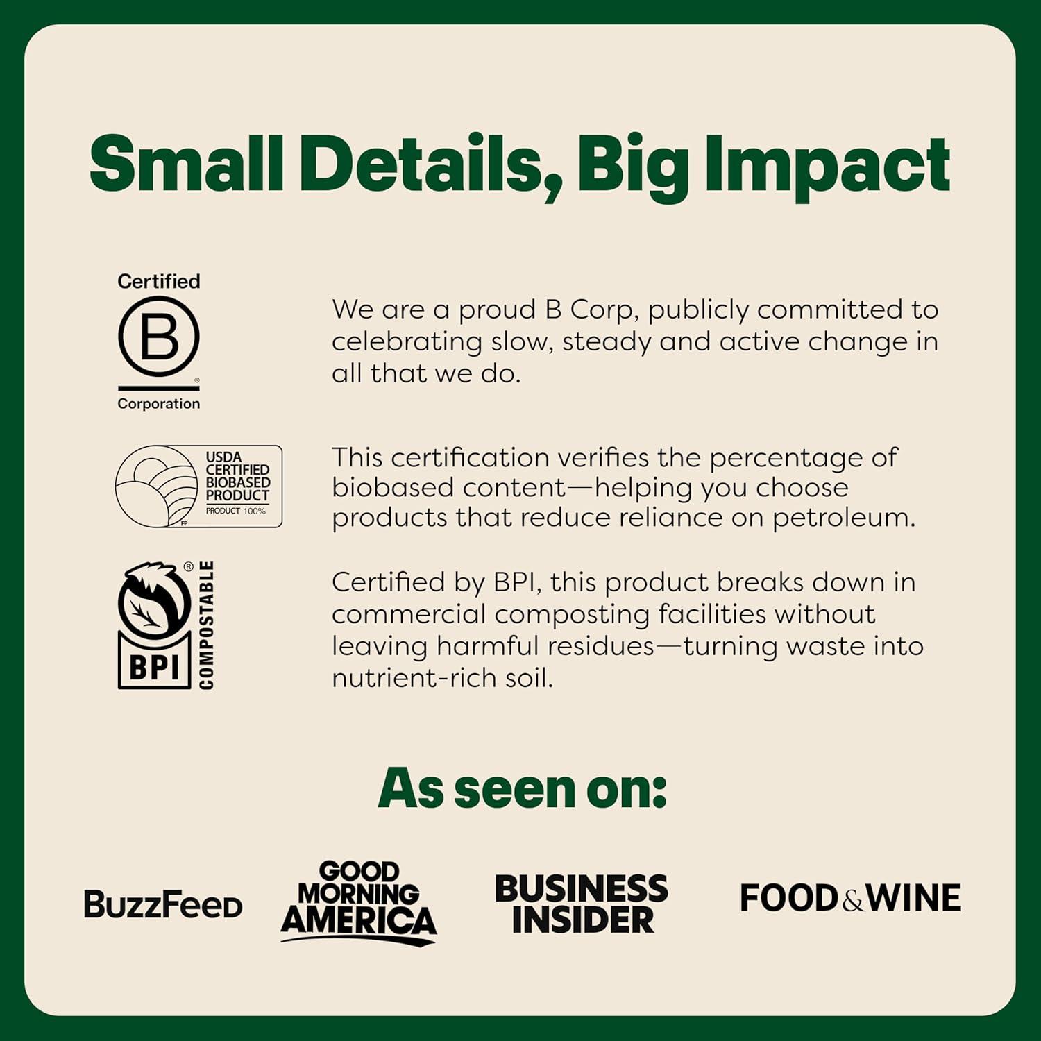 imageTOSSWARE NATURAL Flat Lid With Straw Slot Set of 50 Plant Based 98mm Lids for Cold Cups Plastic Alternative Clear Lids Only Compatible with TOSSWARE NATURAL 98mm Cups